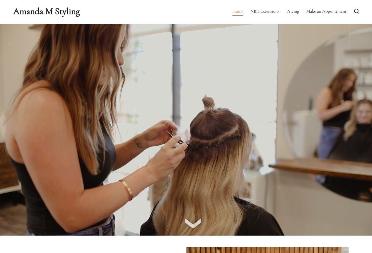 Hair stylist website